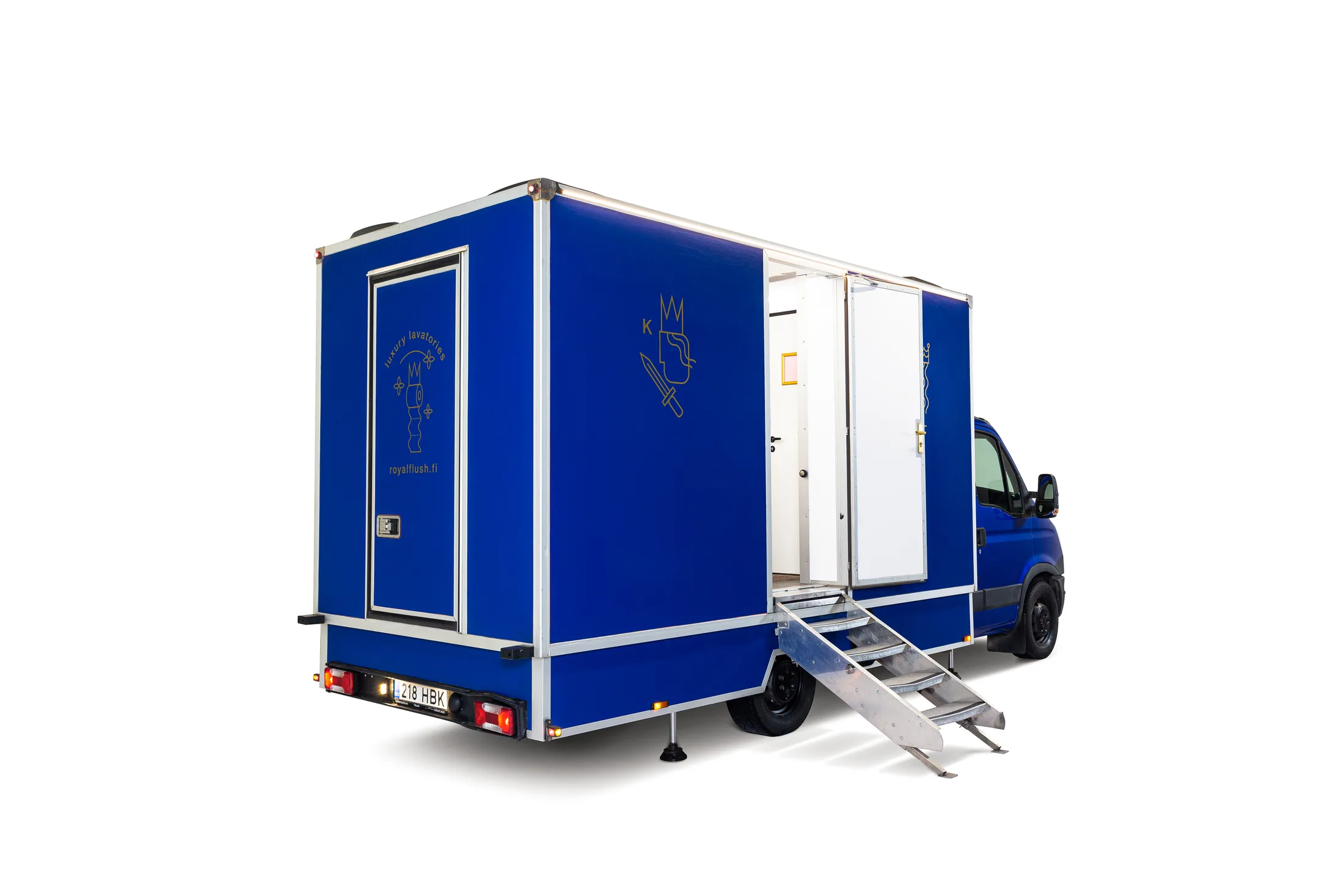 4-paikkainen WC-pakettiauto